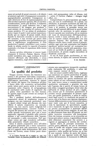 Critica fascista rivista quindicinale del fascismo diretta da Giuseppe Bottai