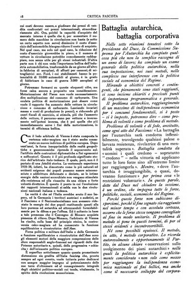 Critica fascista rivista quindicinale del fascismo diretta da Giuseppe Bottai