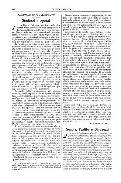 Critica fascista rivista quindicinale del fascismo diretta da Giuseppe Bottai