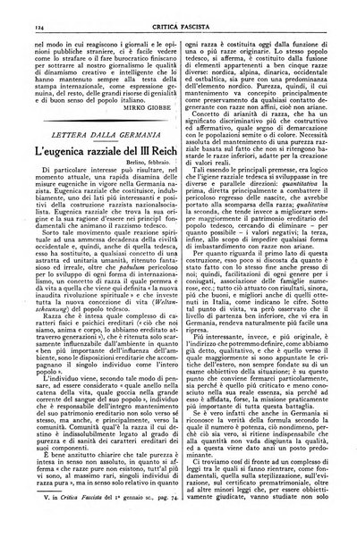 Critica fascista rivista quindicinale del fascismo diretta da Giuseppe Bottai