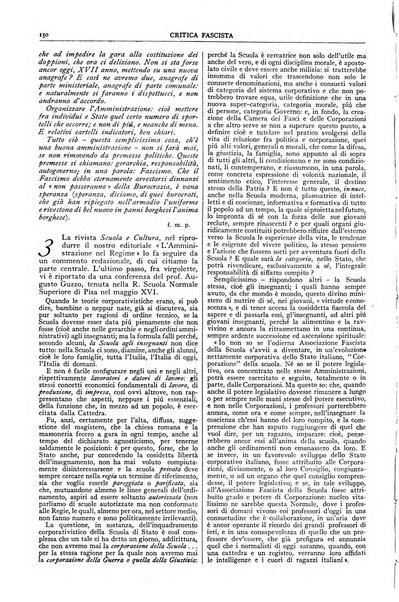 Critica fascista rivista quindicinale del fascismo diretta da Giuseppe Bottai