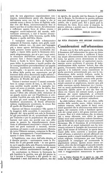 Critica fascista rivista quindicinale del fascismo diretta da Giuseppe Bottai