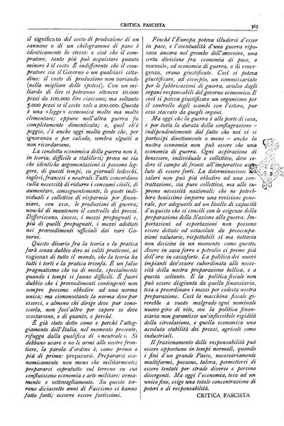 Critica fascista rivista quindicinale del fascismo diretta da Giuseppe Bottai