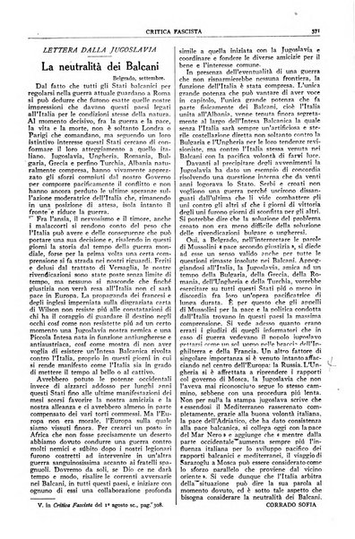 Critica fascista rivista quindicinale del fascismo diretta da Giuseppe Bottai