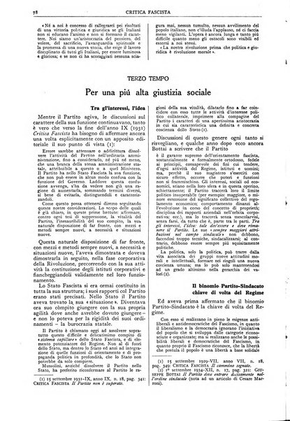 Critica fascista rivista quindicinale del fascismo diretta da Giuseppe Bottai