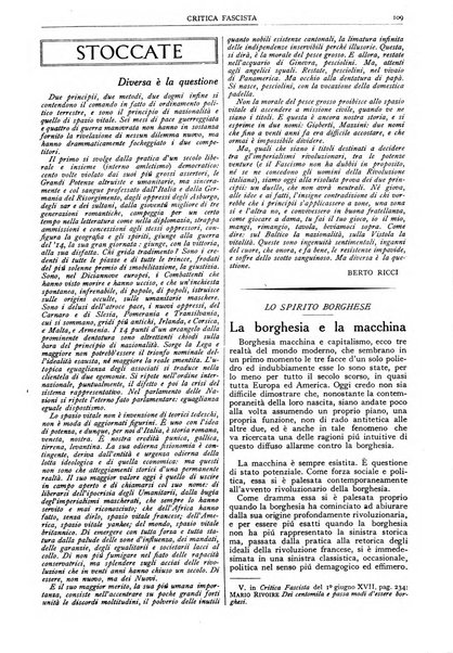 Critica fascista rivista quindicinale del fascismo diretta da Giuseppe Bottai