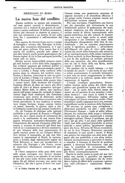 Critica fascista rivista quindicinale del fascismo diretta da Giuseppe Bottai