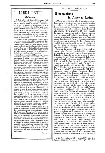 Critica fascista rivista quindicinale del fascismo diretta da Giuseppe Bottai