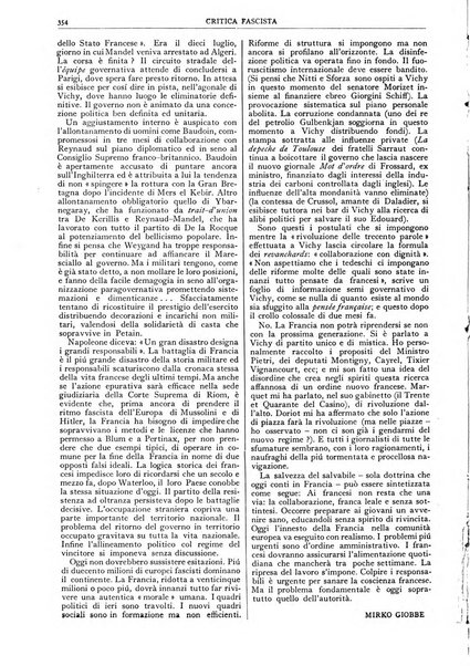 Critica fascista rivista quindicinale del fascismo diretta da Giuseppe Bottai