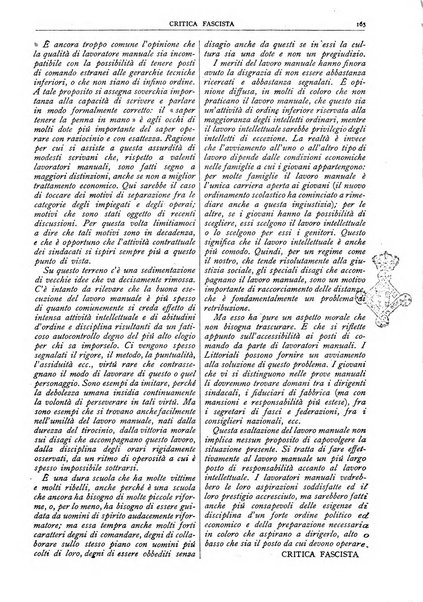 Critica fascista rivista quindicinale del fascismo diretta da Giuseppe Bottai