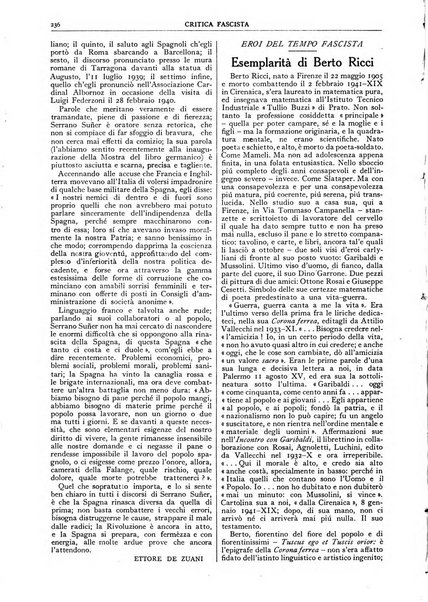 Critica fascista rivista quindicinale del fascismo diretta da Giuseppe Bottai