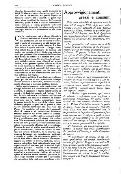 Critica fascista rivista quindicinale del fascismo diretta da Giuseppe Bottai