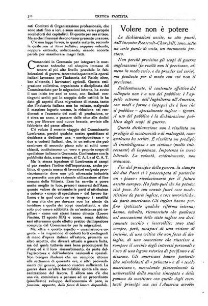 Critica fascista rivista quindicinale del fascismo diretta da Giuseppe Bottai