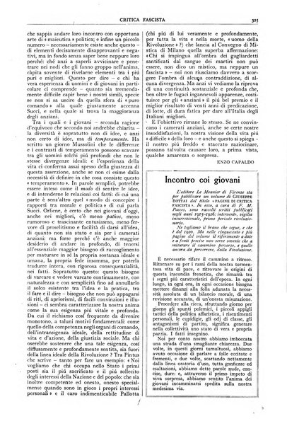 Critica fascista rivista quindicinale del fascismo diretta da Giuseppe Bottai