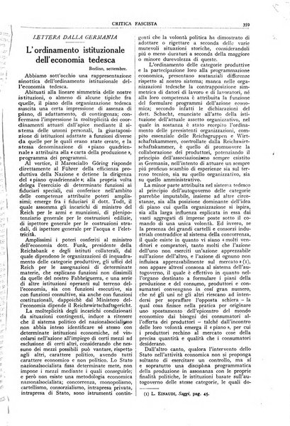 Critica fascista rivista quindicinale del fascismo diretta da Giuseppe Bottai