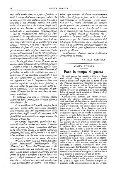 Critica fascista rivista quindicinale del fascismo diretta da Giuseppe Bottai