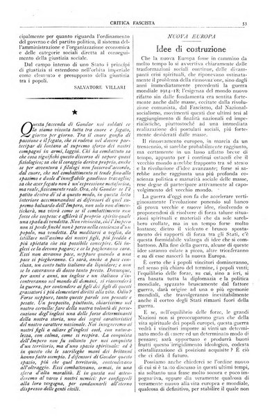 Critica fascista rivista quindicinale del fascismo diretta da Giuseppe Bottai