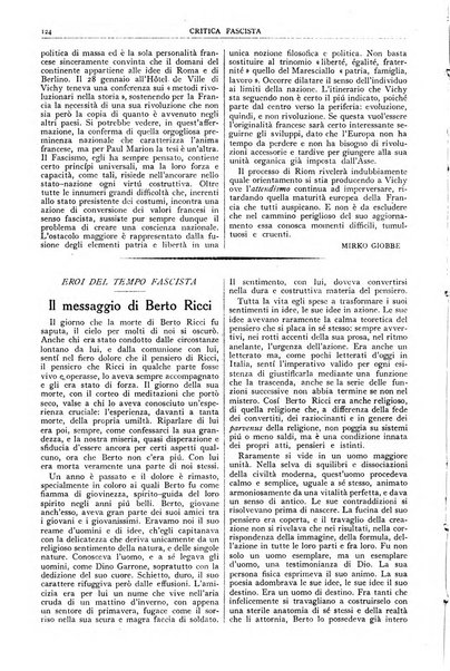 Critica fascista rivista quindicinale del fascismo diretta da Giuseppe Bottai