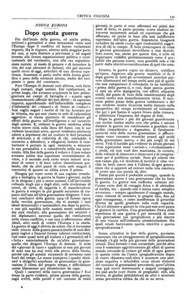 Critica fascista rivista quindicinale del fascismo diretta da Giuseppe Bottai