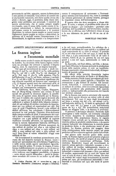 Critica fascista rivista quindicinale del fascismo diretta da Giuseppe Bottai