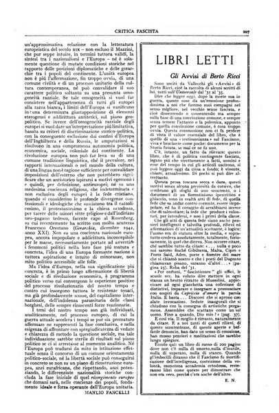 Critica fascista rivista quindicinale del fascismo diretta da Giuseppe Bottai