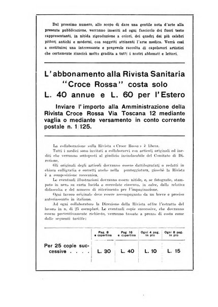 Croce rossa pubblicazione mensile del Comitato centrale