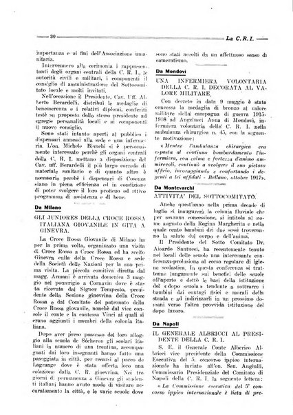 Croce rossa italiana giornale ufficiale del Comitato centrale