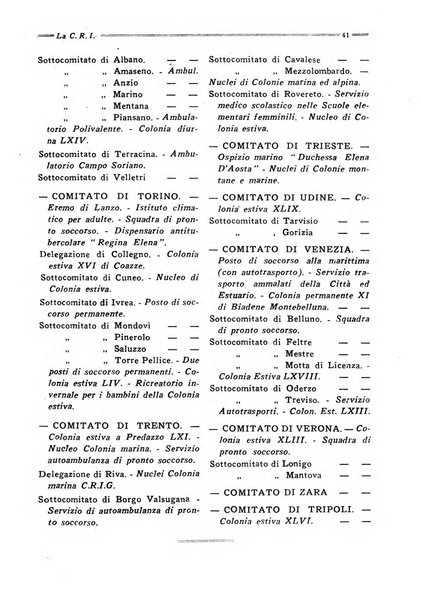 Croce rossa italiana giornale ufficiale del Comitato centrale