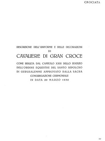 Crociata rivista della Luogotenenza per l'Italia dell'Ordine equestre del Santo Sepolcro di Gerusalemme