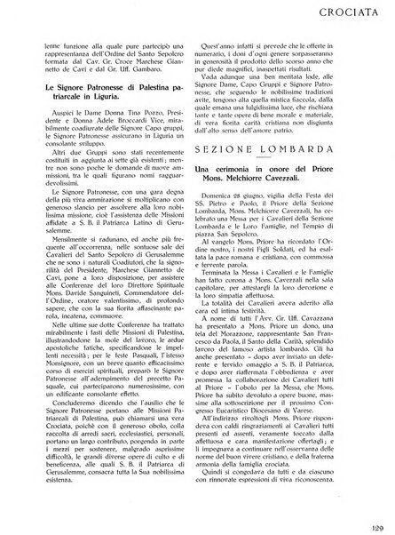 Crociata rivista della Luogotenenza per l'Italia dell'Ordine equestre del Santo Sepolcro di Gerusalemme