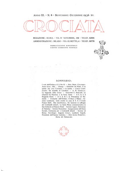 Crociata rivista della Luogotenenza per l'Italia dell'Ordine equestre del Santo Sepolcro di Gerusalemme