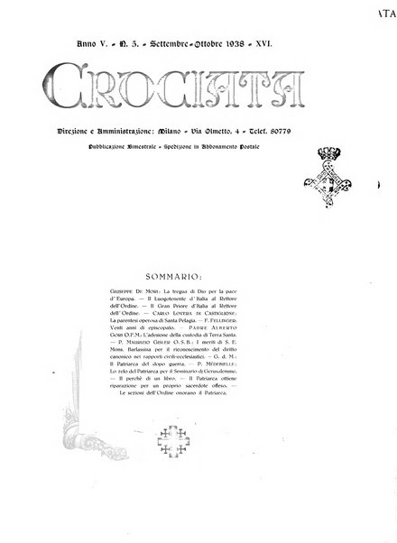 Crociata rivista della Luogotenenza per l'Italia dell'Ordine equestre del Santo Sepolcro di Gerusalemme