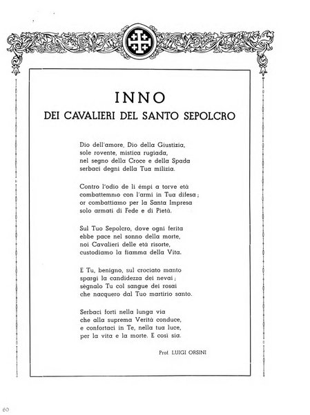 Crociata rivista della Luogotenenza per l'Italia dell'Ordine equestre del Santo Sepolcro di Gerusalemme