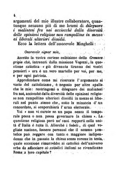 La cronaca grigia pubblicazione settimanale