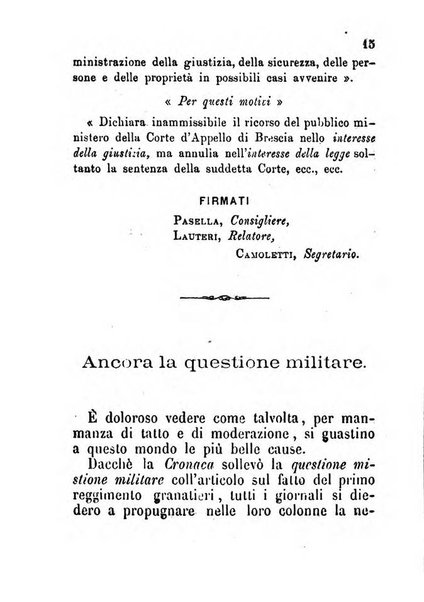 La cronaca grigia pubblicazione settimanale