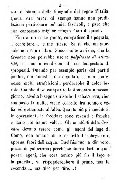 La cronaca grigia pubblicazione settimanale