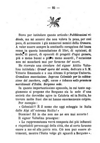 La cronaca grigia pubblicazione settimanale