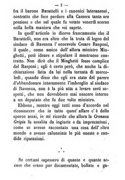 La cronaca grigia pubblicazione settimanale