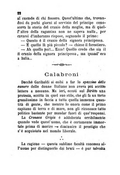 La cronaca grigia pubblicazione settimanale