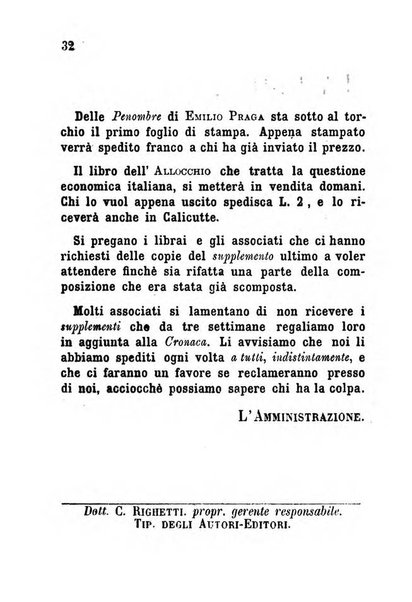 La cronaca grigia pubblicazione settimanale