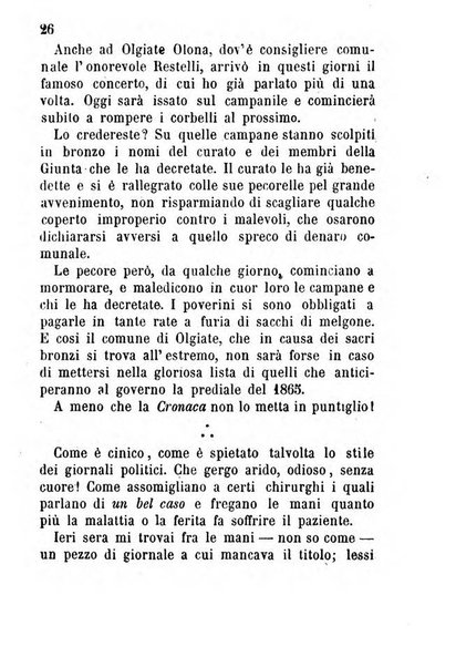 La cronaca grigia pubblicazione settimanale