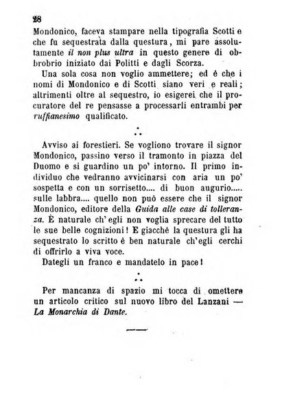 La cronaca grigia pubblicazione settimanale