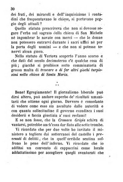 La cronaca grigia pubblicazione settimanale