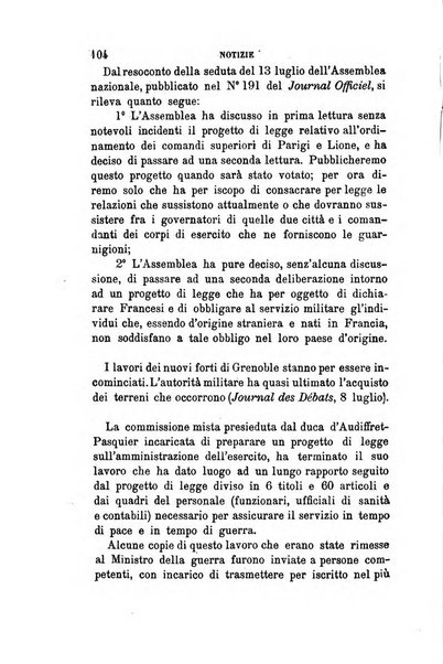 Cronaca militare estera supplemento alla rivista militare italiana