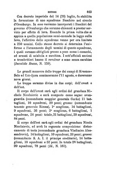 Cronaca militare estera supplemento alla rivista militare italiana