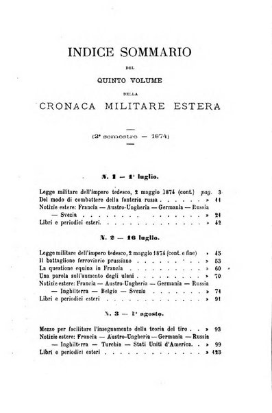 Cronaca militare estera supplemento alla rivista militare italiana