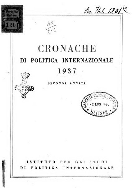 Cronache di politica internazionale