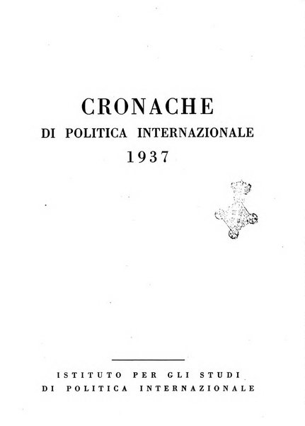 Cronache di politica internazionale