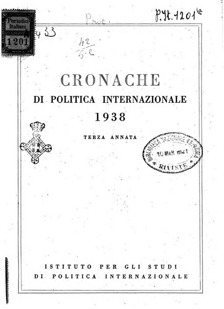 Cronache di politica internazionale