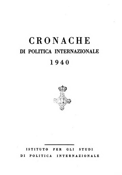 Cronache di politica internazionale